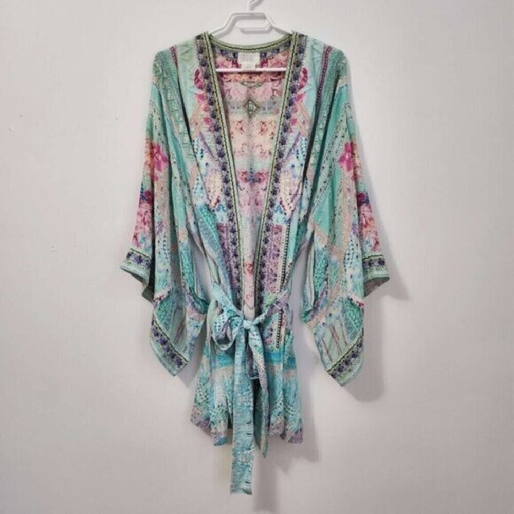 Camilla Garden State Kimono With Belt Silk One Size
